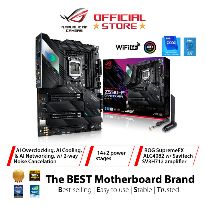 ROG STRIX Z590-F GAMING WIFI Intel® Z590 LGA 1200 ATX motherboard with PCIe  4.0