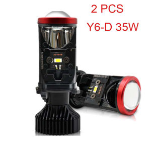 (Dikirim Dari Jakarta)35W Y8 2pc H4 Universal Y8 Lampu Sepeda Motor Fisheye Lensa Lampu Mobil LED Y8 40W/Y6-D 35W LED Lampu for Mobil Truk Sepeda Motor 6000K Cahaya Putih