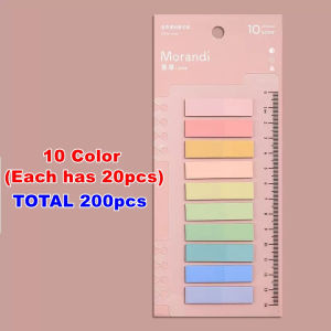 Sticky Notes Index Tabs Ruler PET Color 13 Strips for Students Study Planner New Year Gift