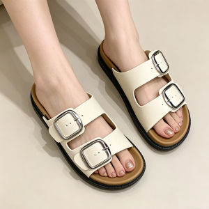 Free Shipping WomenS Sandals Summer Outdoor Wear Thick-Soled Beach Shoes 2026 New Style Versatile And Easy-To-Wear Slip-On Sandals