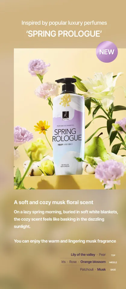 ELASTINE PERFUME SHAMPOO CONDITIONER SPRING PROLOGUE (600ML