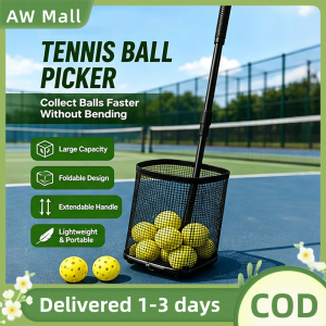 Pickleball Ball Retriever Picker Adjustable Telescopic Rod Portable Balls Pick up Tool Pickleball Collector Gatherer for Pickleball Tennis Table Tennis Golf