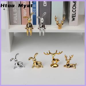 tantuoye Nai sừng tấm bức tượng Bắc Âu Giáng sinh Tuần lộc nghệ thuật bức tượng Cổ điển vàng thủ công mỹ nghệ trang trí bàn trang trí quà tặng