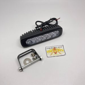 PROMO TERMURAH LAMPU TEMBAK SOROT LED 6 TITIK KEDIP FLASH MATA CWL BAR CREE OFFROAD LAMPU TOURING MOTOR MOBIL WORK LIGHT 9 WATT