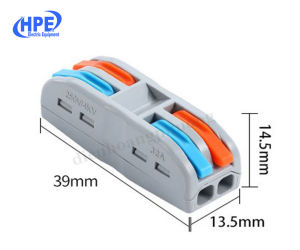 Cút Nối Dây Điện nhanh thông minh 2P 2 cổng vào 2 cổng ra PCT-222