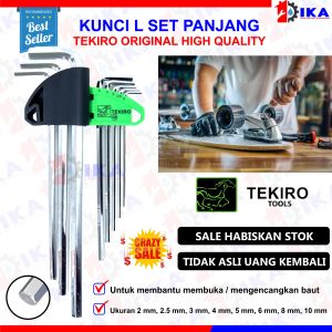 KUNCI L PANJANG SET 8 Pcs/ KUNCI L BAGUS SET TEKIRO HK-LS1200