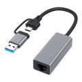 Cáp chuyển đổi USB-C/Type-C sang RJ45 Ethernet LAN cho laptop táo & Type C khả năng tương thích rộng - Hàng phân phối chính hãng. 