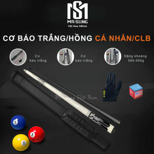 Cơ Bida Lỗ BÁO TRẮNG Thương Hiệu Preoaidr Ngọn Carbon Đầu Tẩy 7 màu - MR.SUNG VIỆT NAM