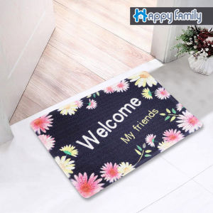 HappyFamily Keset Cushion Mat Uk 40X60cm Keset Rumah Keset Kaki PVC / Pintu Masuk