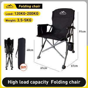 Camping Chair Portable Folding Outdoor Fishing Picnic Heavy Duty Chair with Cup Holder