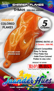 5 Grams Orange Metallic Shimmer Flakes Add-On Pigment Metal Effect SHM05 JuanderHues