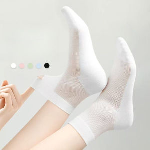 Xinjiang cotton summer thin mens socks sports deodorant pure cotton mesh long tube medium tube breathable womens sweat socks