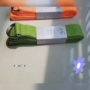 瑜伽艾扬格伸展带双色棉质拉伸带拉筋带健身平衡儿童训练舞蹈生带Yoga Iyengar Stretch Belt Two-Color Cotton Stretch Strap Stretch Strap Fitness Balance Children Training Dance Student Belt拉筋带。。。