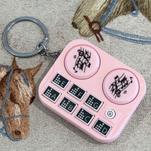 Mini Nhạc DJ Đĩa Máy Nghe Nhạc Móc Khóa Nhạc Cụ Nút Âm Thanh Trò Chơi Đồ Chơi Giáo Dục Trẻ Em Túi Đồ Chơi Mặt Dây Chuyền