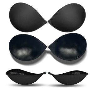 HEALMEYOU Wireless Thick Chest Pads Close-fitting Shockproof Invisible  Sticker Breathable Gathered Breasts Push Up Bras Women