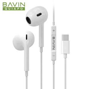BAVIN HX856 3.5mm AUX Jack Perfect Sound Earphone w/ Controller and Built Mic for iPh / Type-C