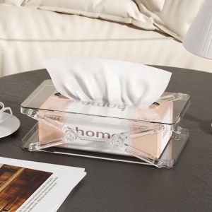 Paper Drawer Storage box Tissue Holder Home Storage Solution Durable Spring System