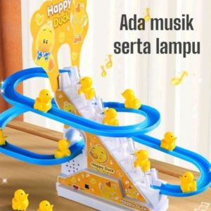 Mainan Bebek Naik Tangga - Mainan Bebek Perosotan / Mainan Small Duck Train