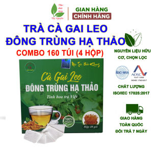 Combo 160 gói trà cà gai leo đông trùng hạ thảo Bảo Khang thanh nhiệt mát gan giải độc gan