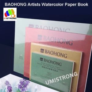 BAOHONG Artists Watercolor Paper Block (20 Sheets glued on Four Edges)100%Cotton 300gsm