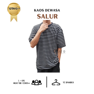 KAOS SALUR JUMBO BIGSIZE STRIPE GARIS 2XL-6XL