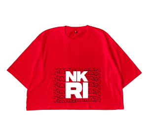 Croptop Lengan Pendek Anak Remaja Dewasa Merah Putih Edisi Kemerdekaan