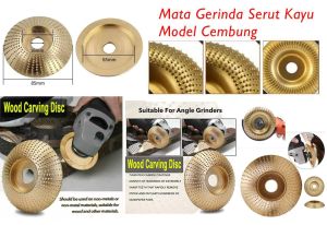 Mata Gerinda Serut Kayu Model Data Cembung / Mata Gerinda Penghalus Kayu Model Data Cembung