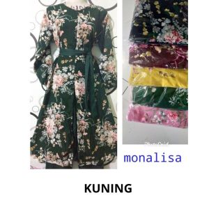 Baju Setelan Wanita Kekinian Motif Bunga Fashion Baju dan Celana Lengan Panjang Set Terbaru Bahan Ceruty Babydoll Resleting Belakang Leher Bulat Nyaman untuk Acara Formal & Semi Formal - XELLEA