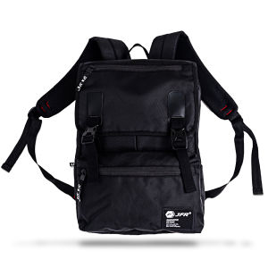 Tas Ransel Cowok Tas Backpack Casual Outdoor Tas Punggung Warna Hitam Bahan Polyester Tebal Distro Keren
