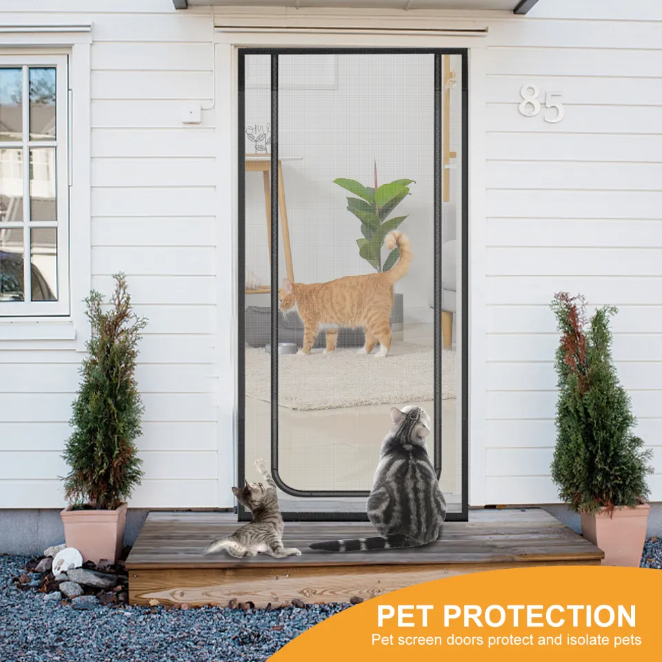 Cat Screen Door， Heavy Duty Pet Screen Door, Prevent Dogs Cats