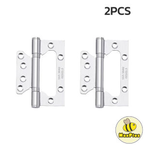 MaxPlus 2Pcs Stainless Steel Butterfly Door Hinges 4 Inches Silver