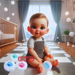 Puff Case Tepuk Bedak Tabur Bayi Cepuk Bedak Halus dan lembut-Aurora Store (COD)