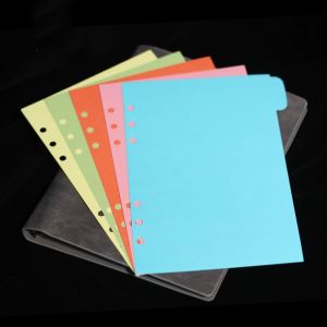 BOWENDA 5pcs/set Colorful for Notebook Planner Tab Dividers Refill Papers Binder Dividers A5 A6 A7 Index Pagination Index Divider