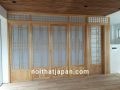 Cửa lùa Nhật Bản Vách Shoji chất liệu gỗ Sồi kết hợp Shoji nhập khẩu Nhật Bản. 