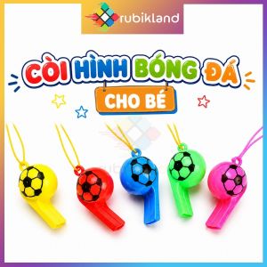 Còi Nhựa Hình Quả Bóng Đá Cho Bé Còi Nhựa Cổ Vũ Đá Banh Còi Trọng Tài Thể Thao Đồ Chơi Trẻ Em