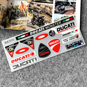 Ducati Motorcycle Helmet Decorate Sticker Reflective Glossy Quality Vinyl Car Motorcycle Waterproof Stickers for DUCATI Scrambler 1100 800 Icon 796 939 1200