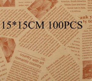100/500 Pcs Greaseproof Baking Paper Sandwich Wrappers Greaseproof Deli Wax Paper Wrapping Sheets Wax Paper Sheets Food Basket Liners Wrapping Sheets