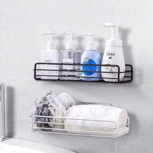 DIY Rack Bathroom Shelf Bathroom Organizer Storage Rack Organizer Shower Wall Shelf Rack for Kitchen