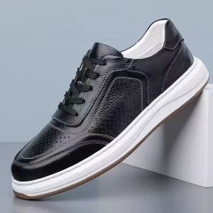 [Free Shipping] First-Layer Cowhide Breathable Casual MenS Shoes Genuine Leather Sneakers Comfortable For Middle-Aged And Elderly Wear Summer Sandals