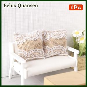 Eelux 1:12 búp bê thu nhỏ ren Gối Sofa Gối Đệm Búp bê trang trí nội thất Đồ chơi búp bê nhà phụ kiện nhà