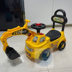 รถขาไถเด็ก รถแมคโครขาไถ ที่ตักใหญ่ รถขาไถแมคโคร รถแม็คโครขาไถ แมคโคร รถเด็กนั่งได้ มีเสียง มีไฟ ตักได้จริง ของเล่น ของเล่นเด็ก
