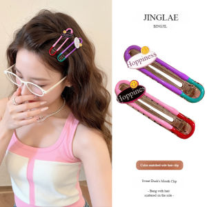 Smiling Hair Clip for Women Korean High-end Hairpin Hair Accessories