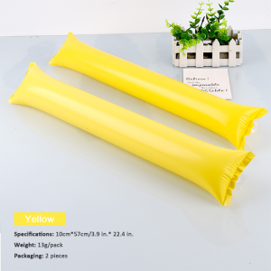 10pcs Cheer Up Stick Inflatable Balloon Clapper Plastic Bam Bam Stick Thunder Cheering Sticks for Sport Event