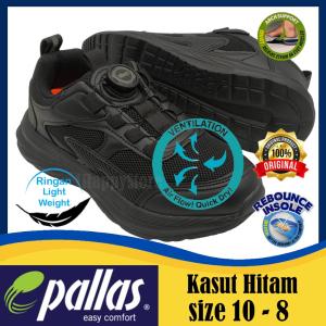 Pallas Jazz School Shoes Slip On 2050232BK Black LIGHTWEIGHT VENTILATION STITCHED SOLE ROTATING BUCKLE ARCH SUPPORT