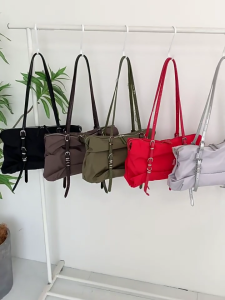 Korean Styles Armpit Bag for Women Work Bag Autumn Winter Shoulder Bag Nylon Underarm Bag Large Capacity Top Handle Bag