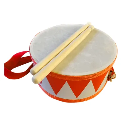 【Hot-Selling】 Kids Drum Set with 6 Inch Wooden Snare Drum Adjusted Strap 2 Drumsticks Percussion Toys