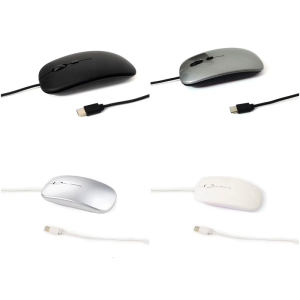 Computer Mouse With Quiet Clicks Technology Type C Cable Comfortable Grip For Professionals Students