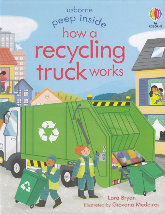 USBORNE PEEP INSIDE : HOW A RECYCLING TRUCK WORKS (AGE 3+) BY DKTODAY ...
