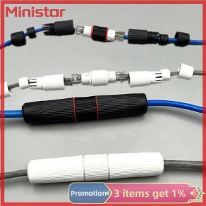 Ministar 1Pc RJ45 Docking Connector Ethernet Network Straight-through Waterproof IP67 Header Outdoor Broadband Network Cable Extender