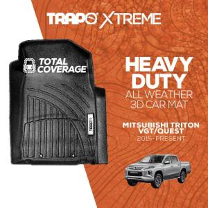 Trapo Xtreme 3D Car Mat Mitsubishi Triton VGT/Quest (2015-Present)